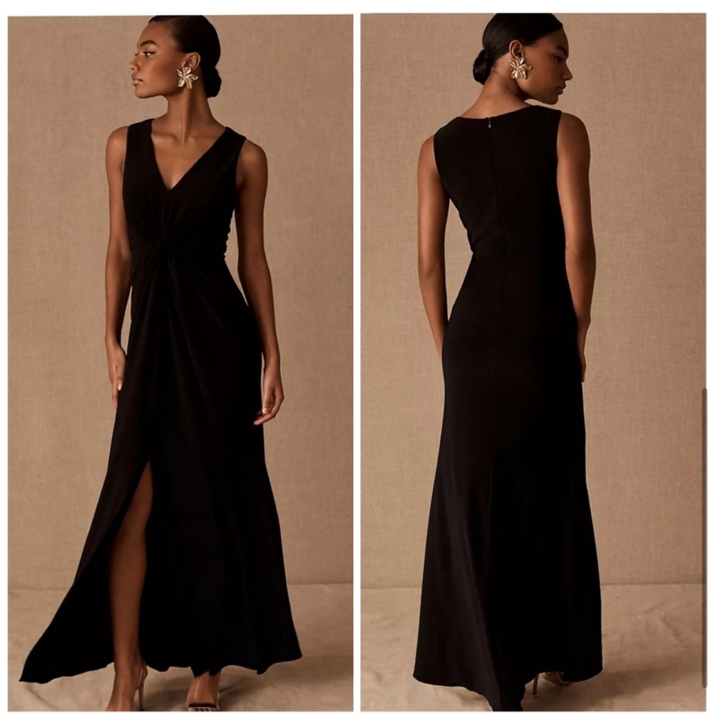 BHLDN Cortine Black maxi Dress size 4 - Picture 5 of 15